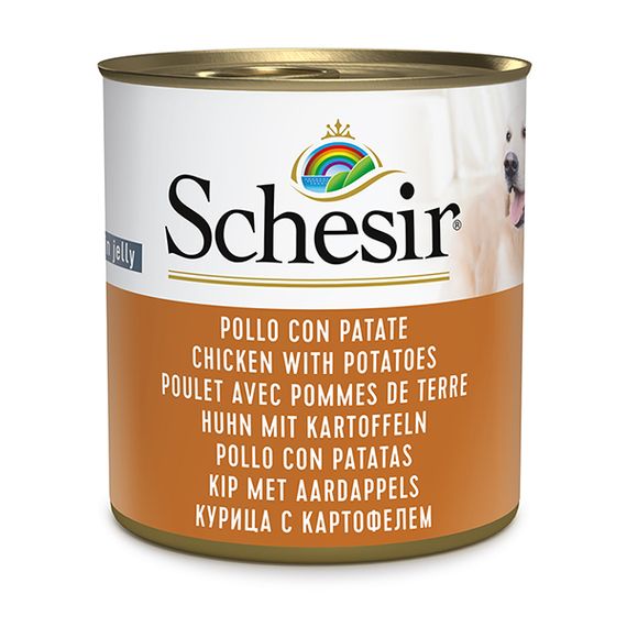 Schesir Dog Chicken With Potatoes влажный корм с курицей для собак 285 гр
