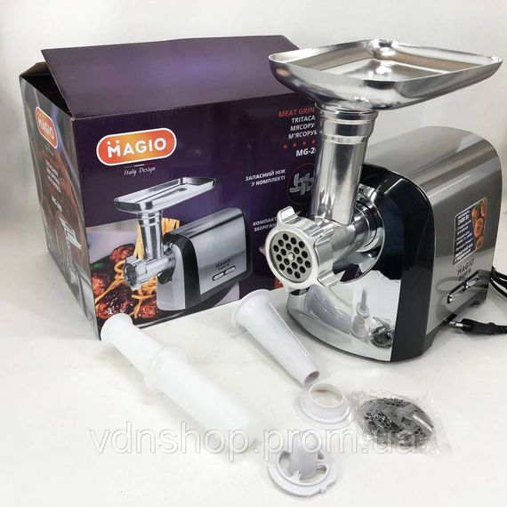 Електрична настільна м'ясорубка з насадками Magio MG-269 2400 W, М'ясорубки з реверсом IW-38 | Зображення 6
