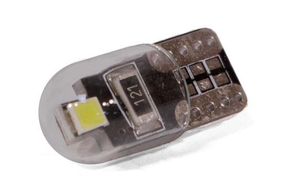 Світлодіодна лампа StarLight T10 2 діода 2835 12 V 0.5 W WHITE/ мультиполярна в прозорій колбі/друківці
