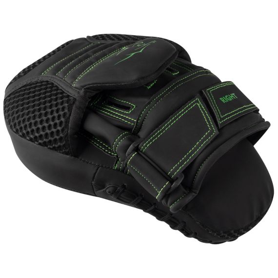 Лапи боксерські Паверплей 3044 Pro Carbon Ultra Series Чорно-Зеленіі PU [пара] | Зображення 3