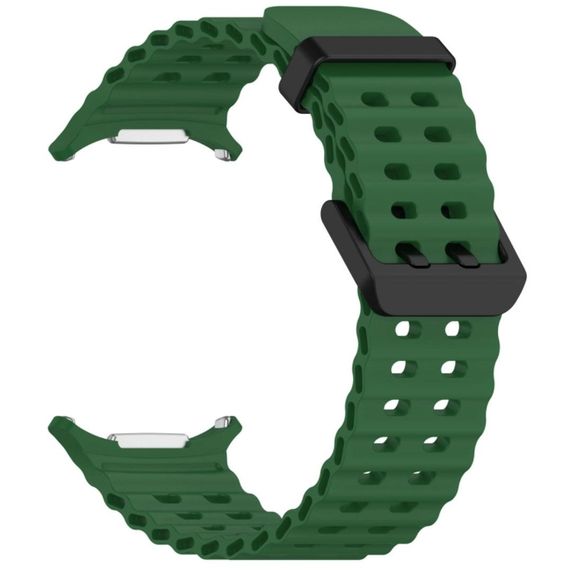 Ремінець силіконовий Primolux Ocean для годинника Samsung Galaxy Watch Ultra 47 mm (SM-L705) - Dark Green | Зображення 1