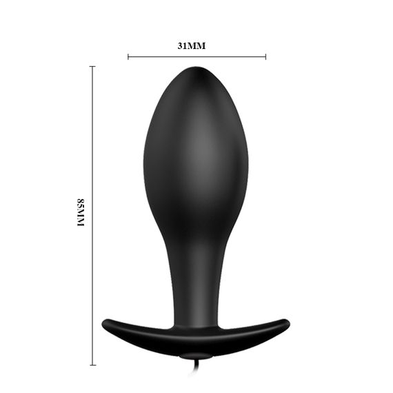 Анальна пробка - Pretty Love Special Anal Stimulation Vibrating Butt Plug Black | Зображення 4