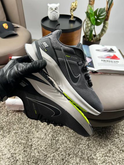 Чоловічі кросівки Air Zoom Dark Grey Black  (текстиль) A4080 45 29 - 29,5 см