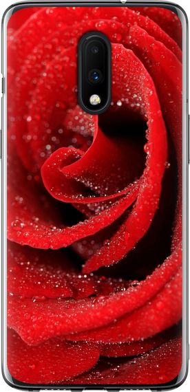 Чехол на OnePlus 7 Красная роза "529u-1740-17620"