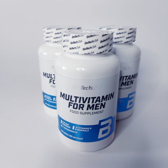 Мультивитамины для мужчин Multivitamin for Men BioTech USA 60 tabs | Зображення 1