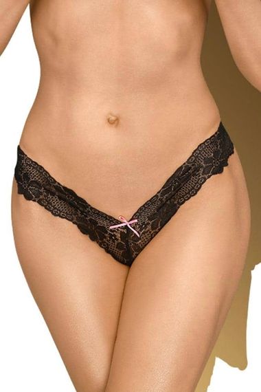 Зухвалі трусики бразиліана Penthouse Dangerous darling, Чорний, L, XL, L/XL