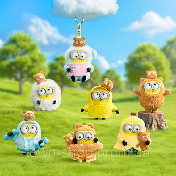 Коллекционная мягкая игрушка с кольцом Миньоны Pop Top 52Toys 25ZB301XHRTJ001 серии Bob & Tim | Зображення 1