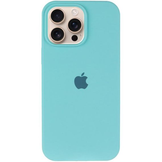 Чохол Silicone Case Full Protective (AA) для Apple iPhone 14 Pro (6.1") Бірюзовий / Marine Green | Зображення 1