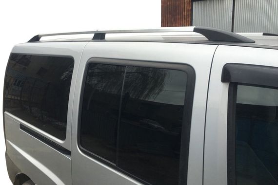 Рейлінги Хром (пласт. ніжки) Стандартна база, пластикові ніжки для Fiat Doblo II 2005-2010 рр | Зображення 3