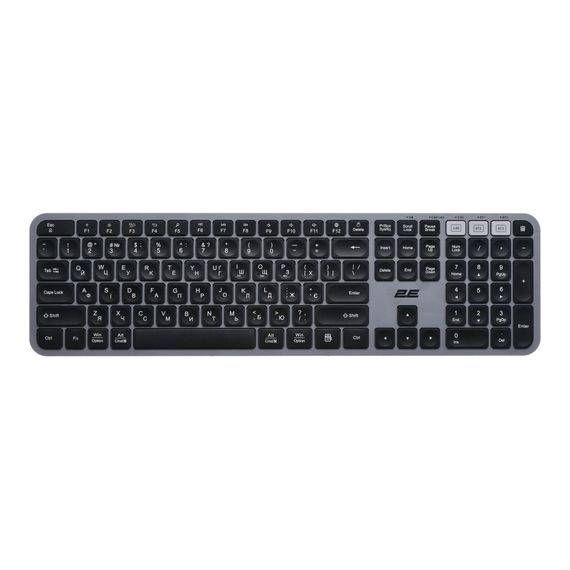 Комплект 2E MK440 Wireless/Bluetooth UA Black/Grey (2E-MK440WBGR_UA) | Зображення 1