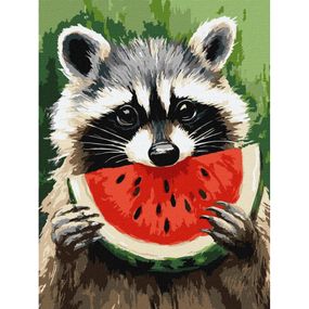 Картина по номерам "Сочный арбуз" ©art_selena_ua KHO6745, 30х40 см