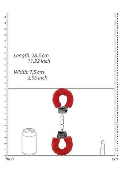 Наручники Beginners Handcuffs Furry — Red sexstyle | Зображення 2