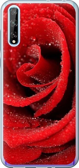 Чехол на Huawei P Smart S Красная роза "529u-1813-17620"