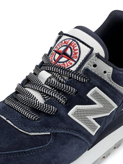 Жіночі кросівки 574 x Stone Island Navy White В3597 38 | Зображення 6