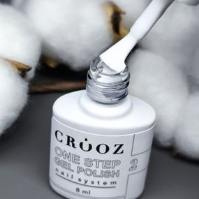 Однофазний гель лак Crooz One Step Gel Polish №02 (білий) 8мл