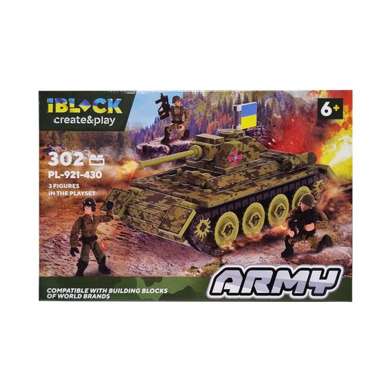 Конструктор Армия IBLOCK PL-921-430, 3 фигурки военных Вид 3