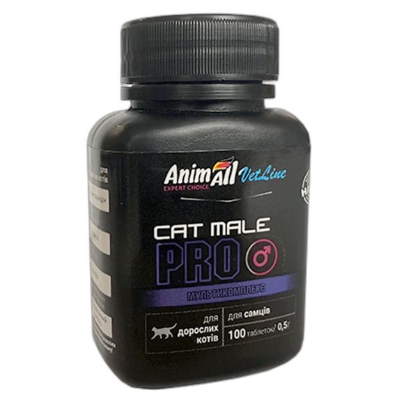 Вітамінний комплекс для котів AnimAll VetLine Cat Male Pro, 100 табл