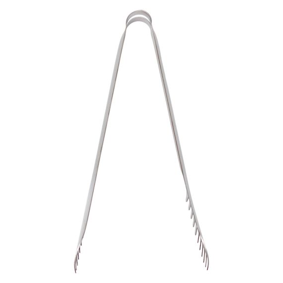 Щипці кухонні металеві 23×4 (см) кулінарні щипці для м'яса, риби, гриля кухарські щипці Сріблястий HP-8-65 | Зображення 3