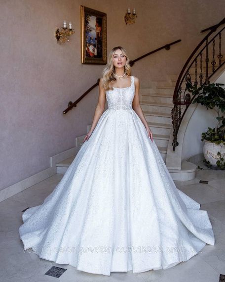 Весільна сукня, квадратний виріз | Зображення 1