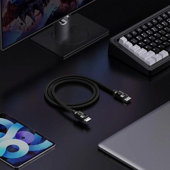 Дата кабель Baseus High Definition DP 8K to DP 8K (3m) (B00633706111-03) Cluster Black | Зображення 7