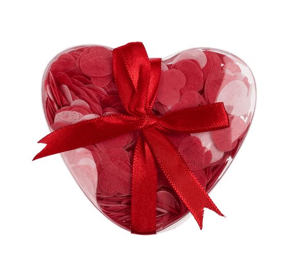 Конфетти для ванной OOTB Bath Confetti Big Hearts Красно-белый 20 г | Зображення 2