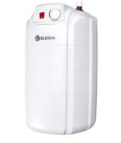 Водонагрівач Eldom EXTRA LIFE 7 л, під миттям 1500 Вт, "мокрий" ТЕН, вертикальний, прямокутний, білий (72324PMP) | Зображення 2