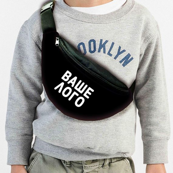 Сумка-бананка с Вашим логотипом ,32х15см,под заказ оптом,сумка через плечо (00202)