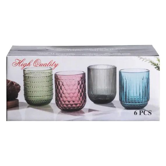 Набір склянок 6 шт по 250 мл Прозорий HP-19-105 | Зображення 3