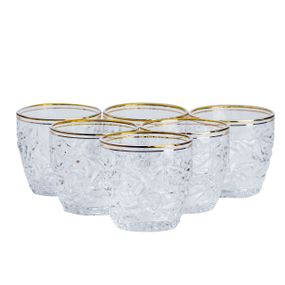 Набір склянок із 6 штук по 300 мл скляний прозорий HP554