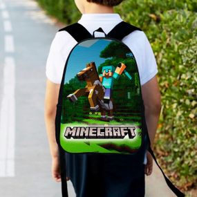 Рюкзак детский майнкрафт "Minecraft" 34х27см,городской ранец для мальчика с принтом (00185)