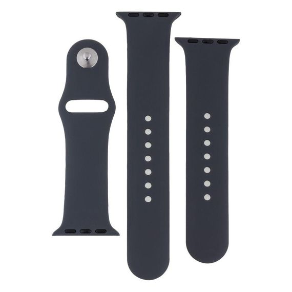 Ремінець для Apple Watch Band Silicone Two-Piece 38/40/41 mm Колір 50.Canary Yellow | Зображення 4