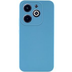 Чохол TPU GETMAN Liquid Silk Full Camera для Infinix Hot 40i Блакитний / Blue