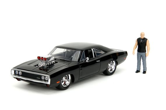 Игровая металлическая машинка Fast and Furious Додж Чарджер 1970 с фигуркой | Зображення 8
