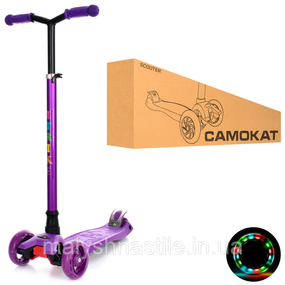 Самокат детский MAXI iTrike JR3-060-22-V с подсветкой