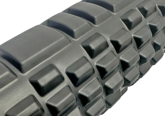 Масажний ролик EasyFit Grid Roller 45 см v.2.1 Чорний (EF-2027-BK) | Зображення 2
