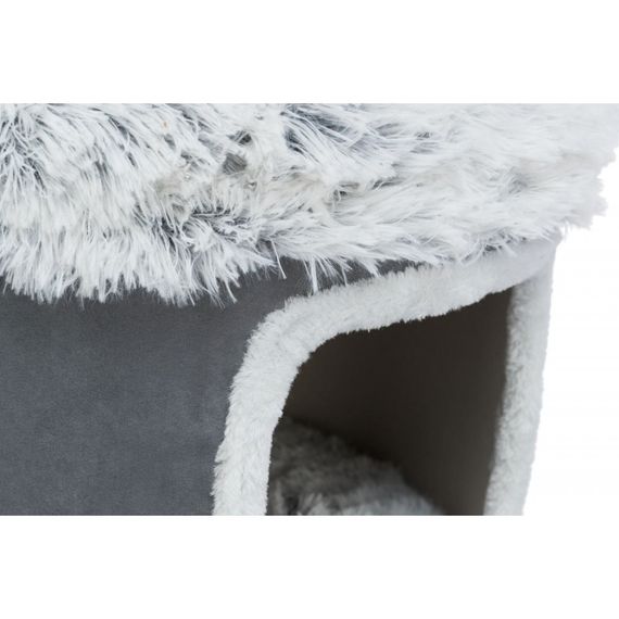 Дряпка-будиночок Trixie Harvey для котів сизаль/плюш сіра 50х118 см | Зображення 3