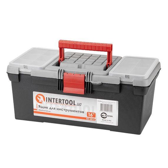 Ящик для інструментів 16" 396х216х164 мм INTERTOOL BX-0016