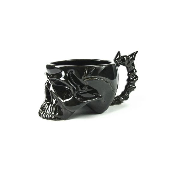 Кухоль Череп з кістками чорний ET (CHK14) | Зображення 1