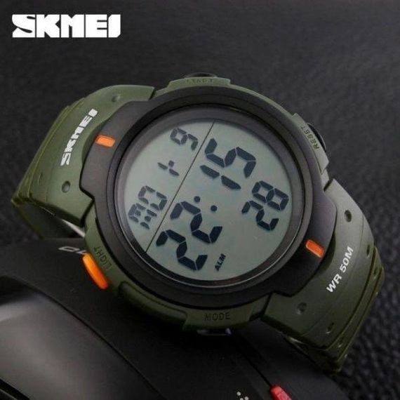 Армійський годинник з водонепроникністю SKMEI 1068AG, Електронний наручний годинник чоловічий тактичний HF-14 | Зображення 6