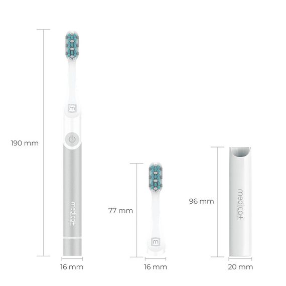 Звуковая зубная щетка Medica+ ProBrush 7.0 Compact Silver гарантия 1 год | Зображення 1