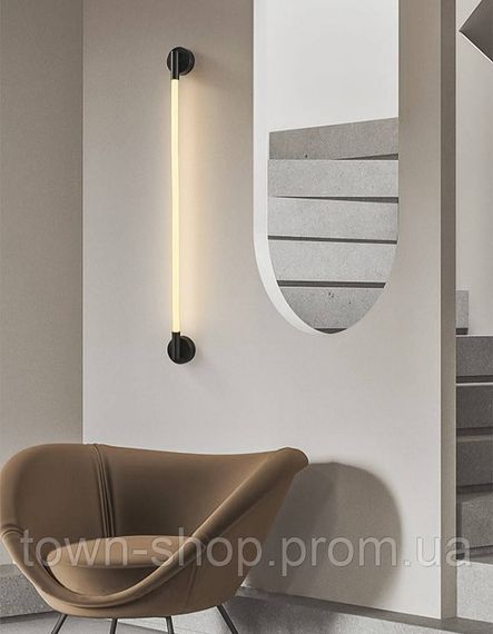 Бра настенное LED WM24/600-k Черный 7х10х80 см. | Зображення 4