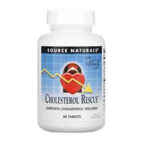 Для зниження рівня холестерину Source Naturals Cholesterol Rescue 604 мг 60 таблеток