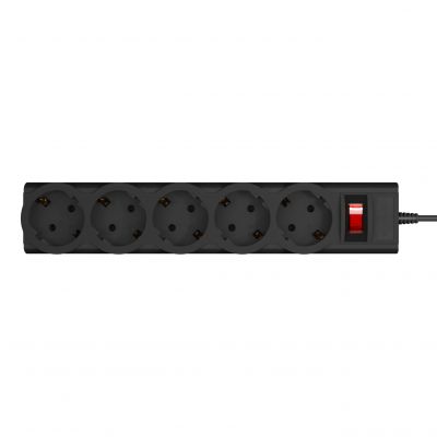 Сетевой фильтр питания LogicPower LP-X5 PREMIUM, 2m black (9583) | Зображення 1