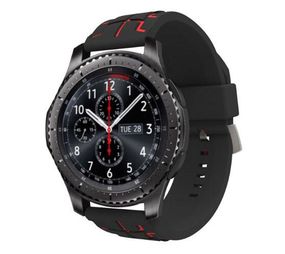 Силиконовый ремешок Primo Splint для часов Samsung Gear S3 Classic SM-R770 / Frontier RM-760 - Black&Red