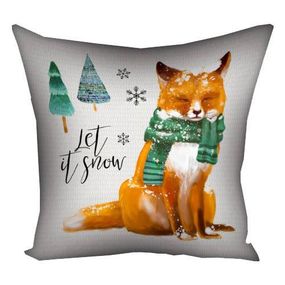 Подушка габардинова з принтом Let it snow 50x50 (5P_19NG013)