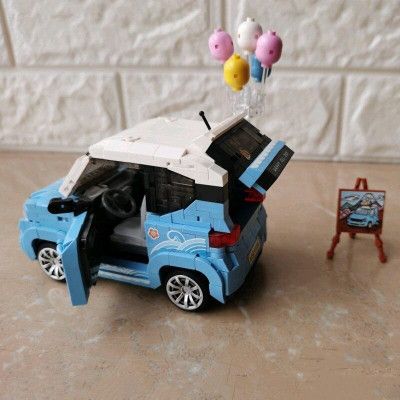 Конструктор LOZ Автомобіль MINI блакитний (1131) | Зображення 7