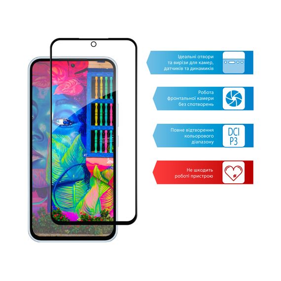 Скло захисне ACCLAB Full Glue Samsung A54 5G (1283126559860) | Зображення 3