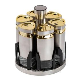 Набор емкостей для специй на подставке 6 баночек по 120 мл HP1326