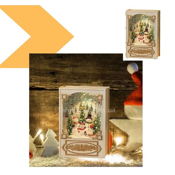 Новорічний нічник книга музичний XMAS WDL-24023B 19,1 см (47698-10092_818) | Зображення 1