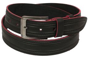Ремень под джинсы Skipper черный 3,8 см